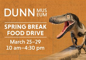 Spring Break Food Drive, March 25 to 29, 10 am to 4:30 pm