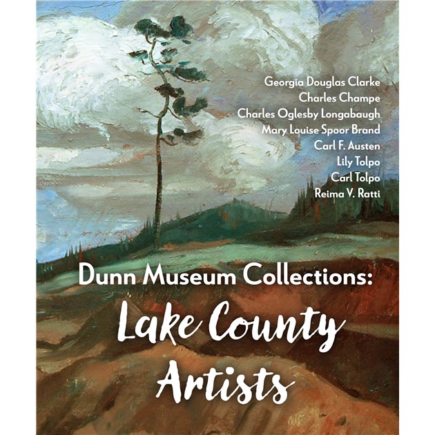 II Lake County Artists Book Cover, painting of a tree on the top of a hill.