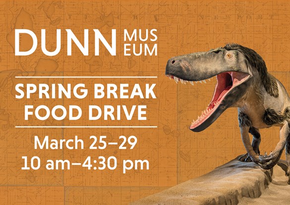 Spring BreaK Food Drive, March 25 to 29, 10 am to 4:30 pm