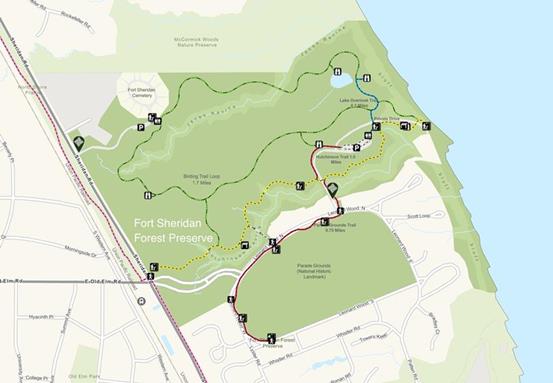 Fort_Sheridan_Forest_Preserve_Map