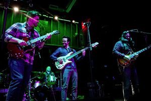 Four members of the Peach Jam Blues Rock Band.