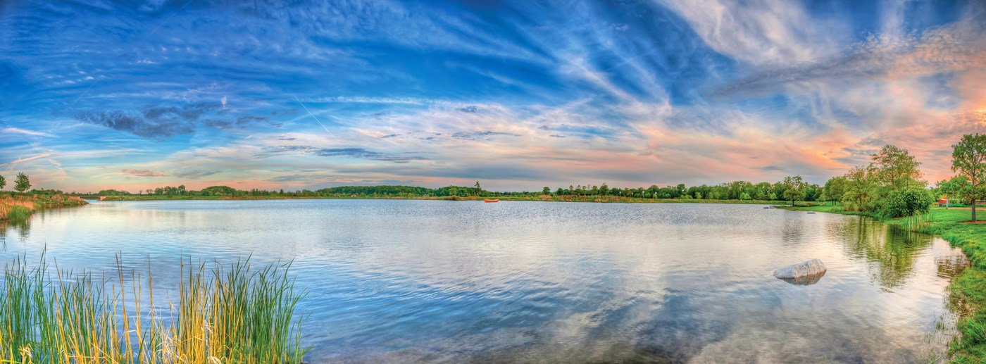 Lake view at Independence Grove.
