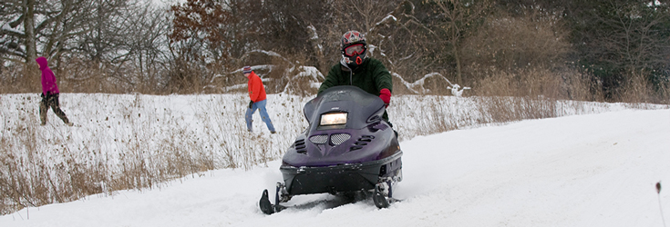 Snowmobiling