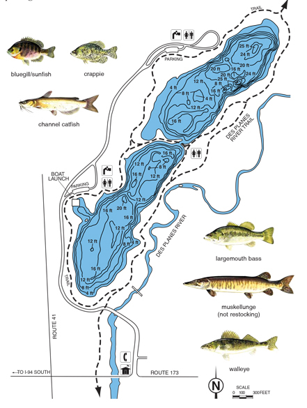 East Pit Lake Depth Chart